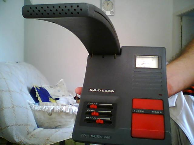 microfone de mesa sadelta eco master plus raridade...