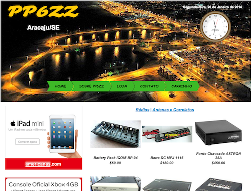 Nova Web Store de PP6ZZ