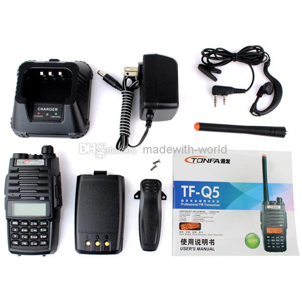 Rádio Ht Dual Band Tonfa Tf-q5 - 10w - Bateria 3600mah