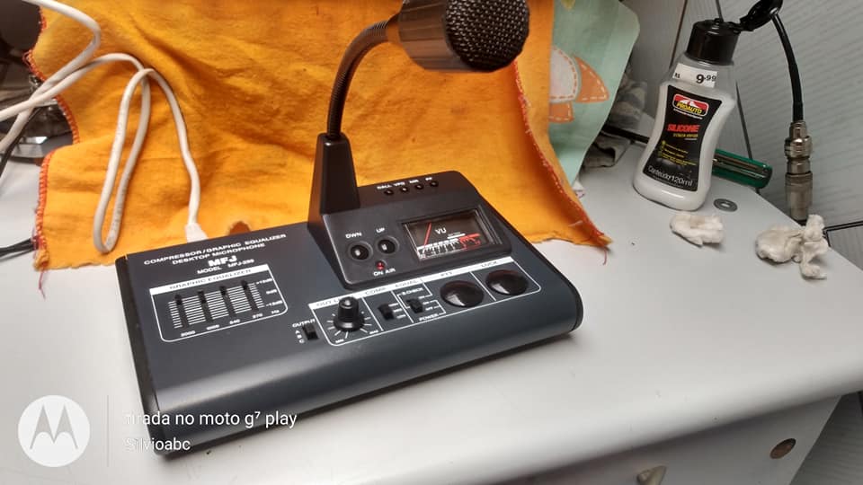 MFJ-299 microfone de ganho  de mesa com equalizador e compressor — Foto 1