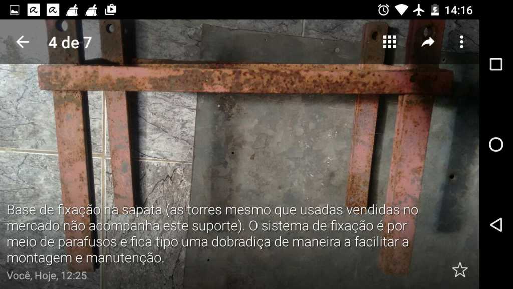 TORRE DE 15M NÃO AUTOPORTANTE NA CIDADE DO RJ, ACOMPANHA TODO O MATERIAL PARA ESTAIAMENTO. — Foto 3