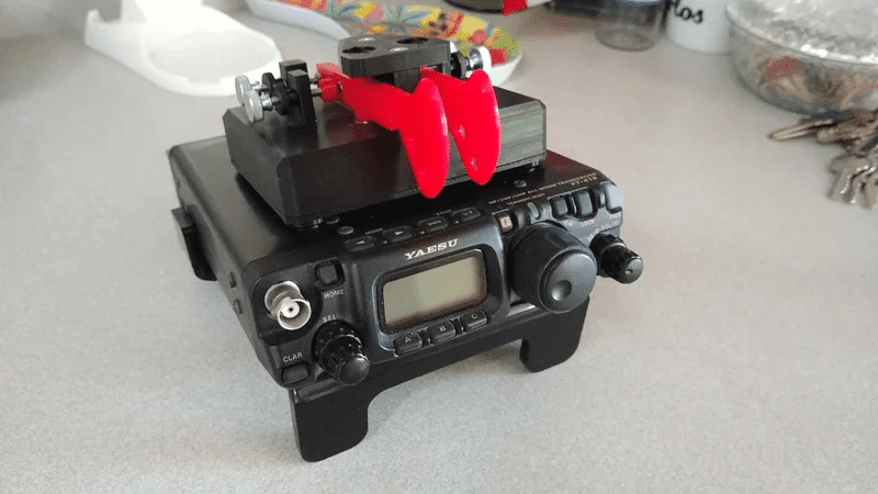 Manipulador Telegráfico CW para transceptor + kit com software para Computador. — Foto 4