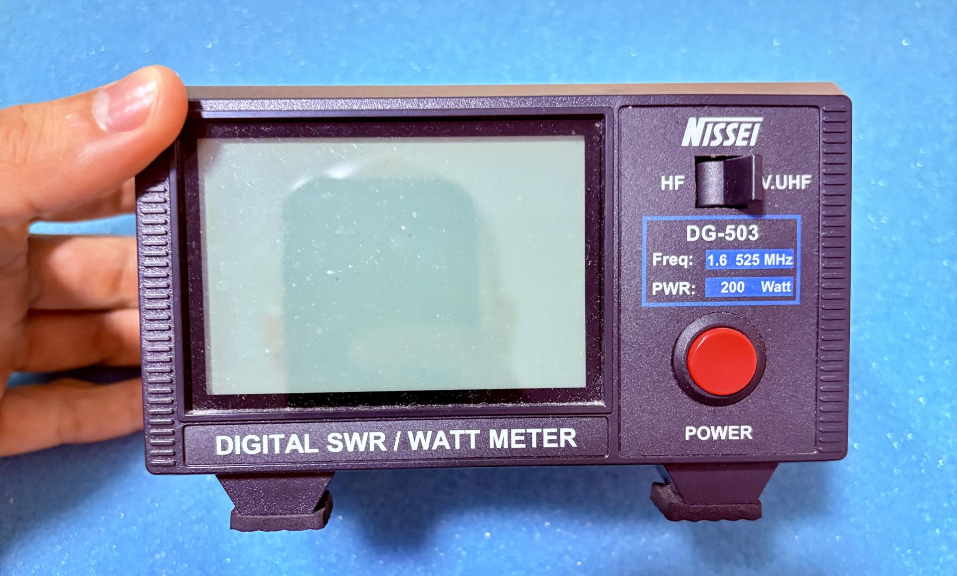 Nissei DG-503 Wattímetro / ROE Digital HF VHF UHF 200W — Foto 2