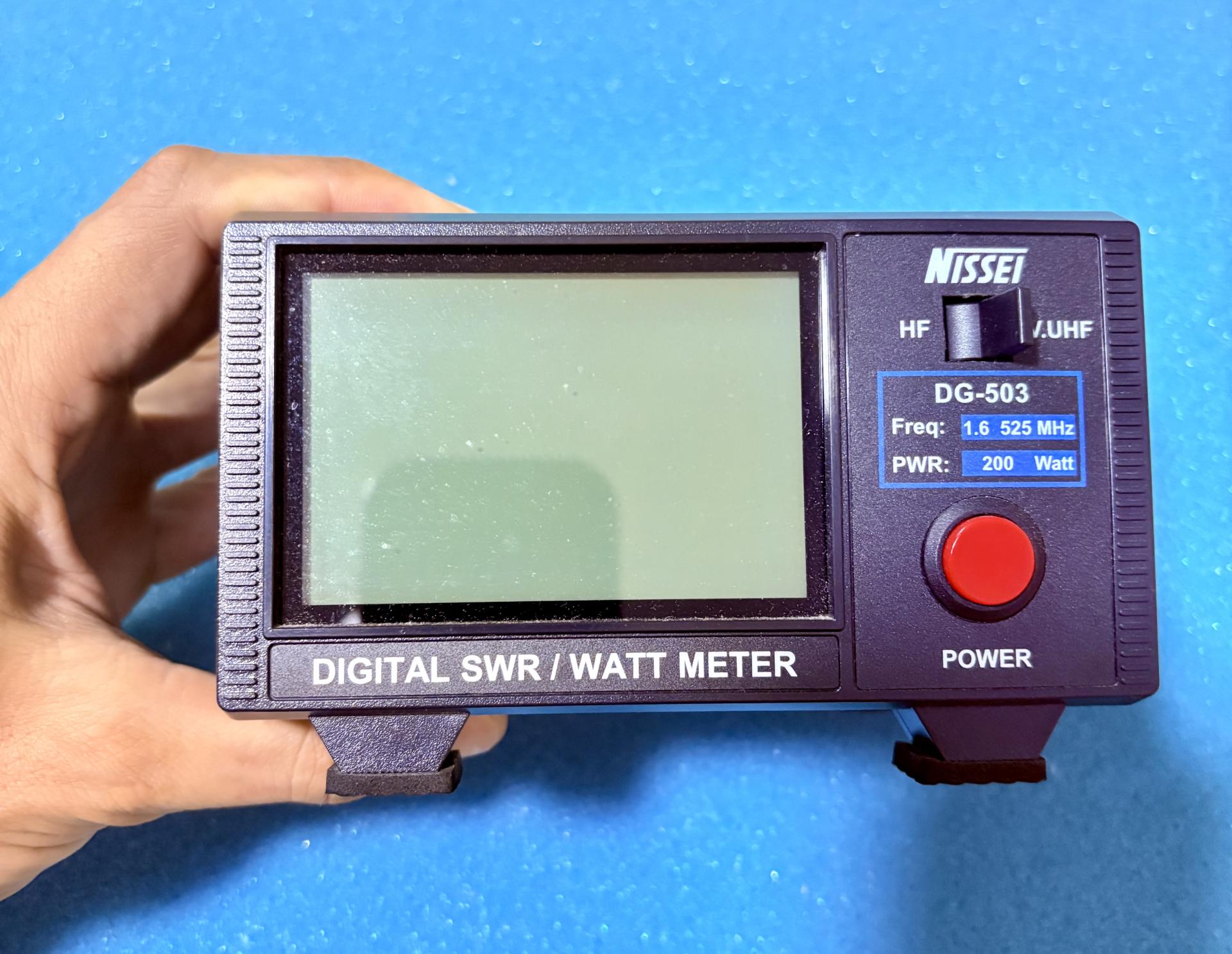 Nissei DG-503 Wattímetro / ROE Digital HF VHF UHF 200W — Foto 5